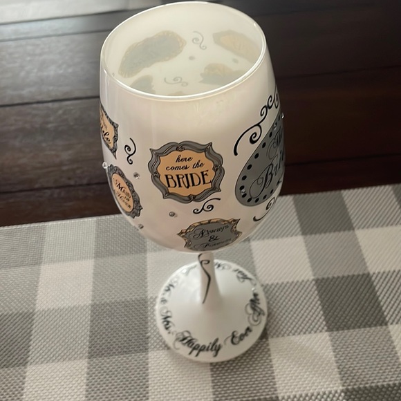 Other - EUC, 95 & Sunny Bride Wine Glass